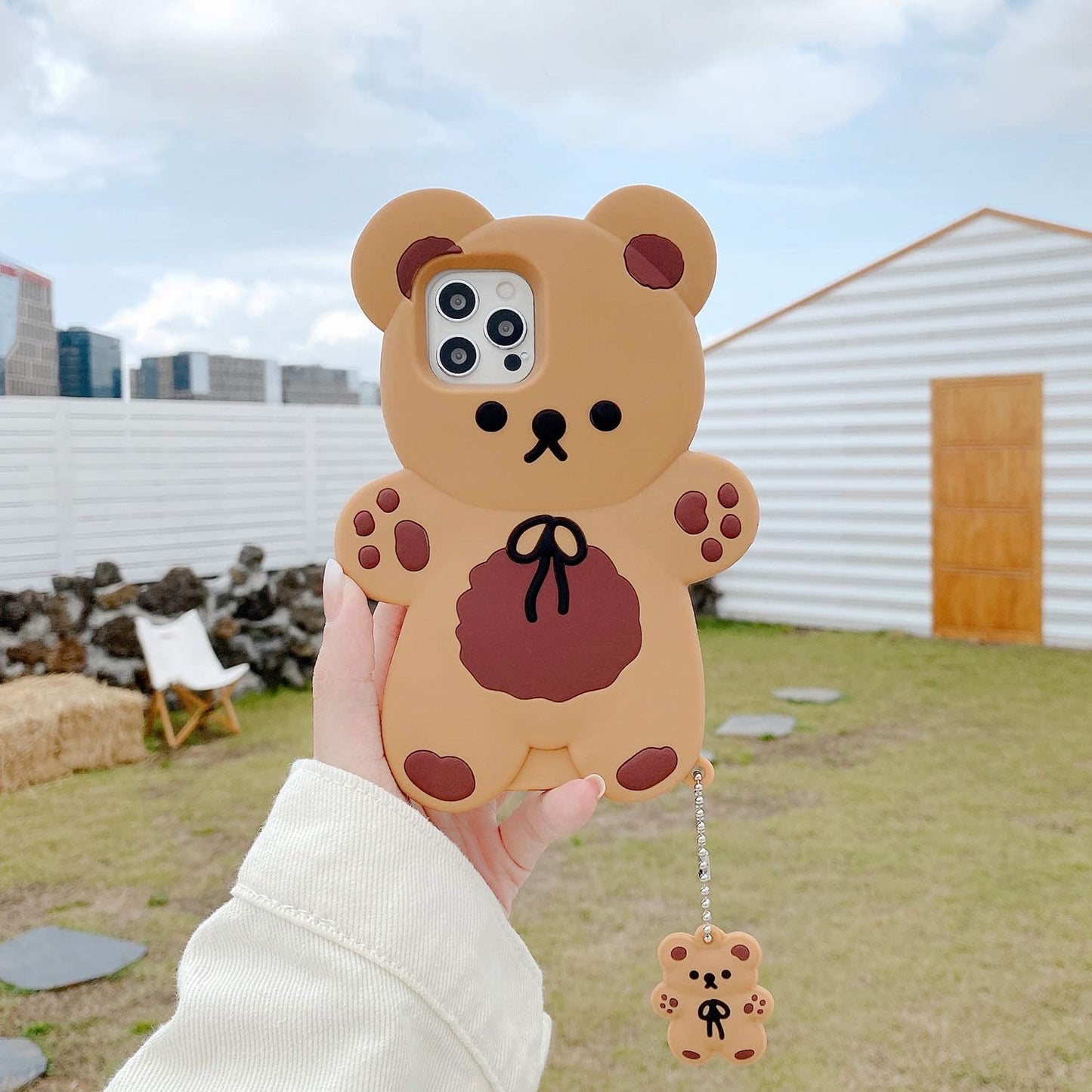 Kawaii Teddy Bear Phone Case for iPhone