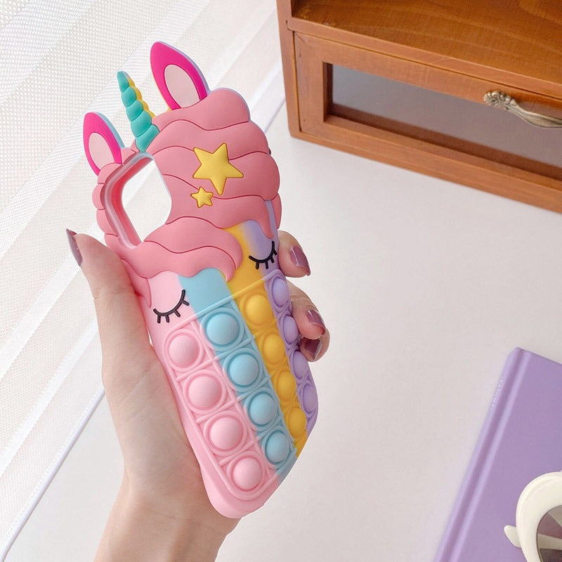 Unicorn Pop It Phone Case for iPhone