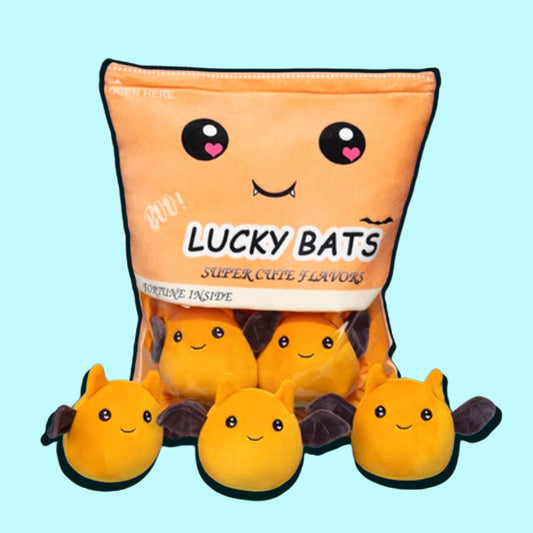 A Whimsical Collection of Mini Bat Plush in a Bag