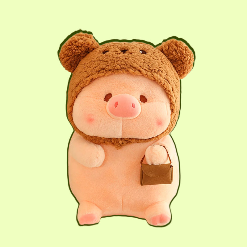 Adorable Pig Plush with a Handy Bag