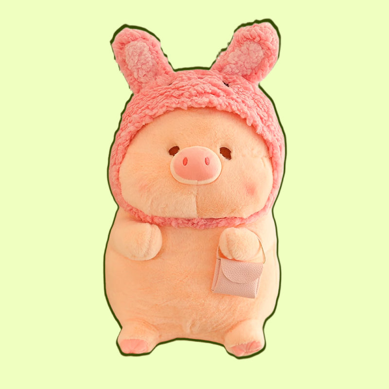 Adorable Pig Plush with a Handy Bag