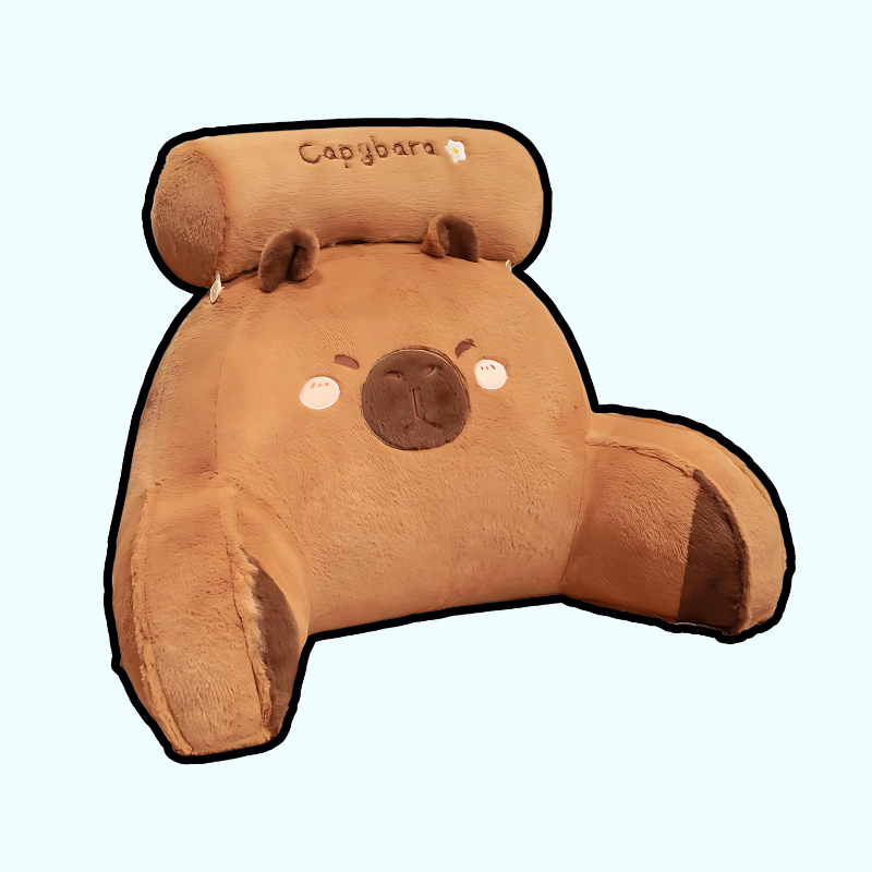 Capybara Plush Backrest Pillow