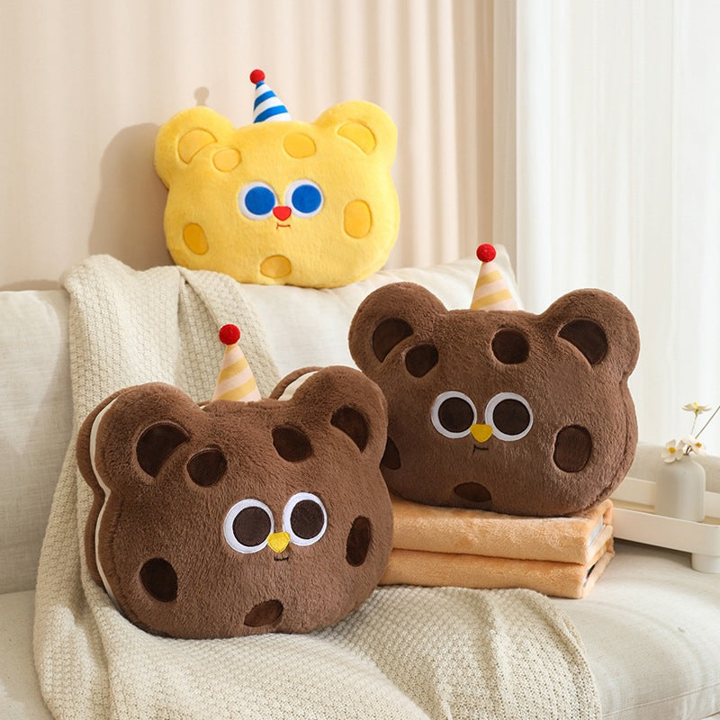 Biscuit Bear Plush: Pillow and Blanket Set