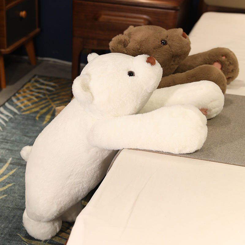 Polar Pals: Giant Brown and White Polar Bear Plushies