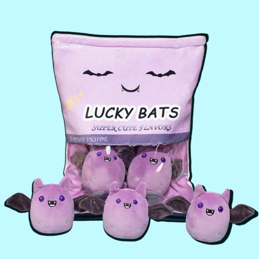 A Whimsical Collection of Mini Bat Plush in a Bag