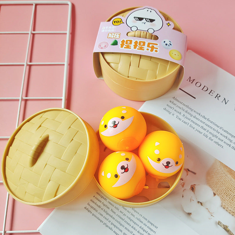 Kawaii Stuffed Bun Soft Stress Relief Toys