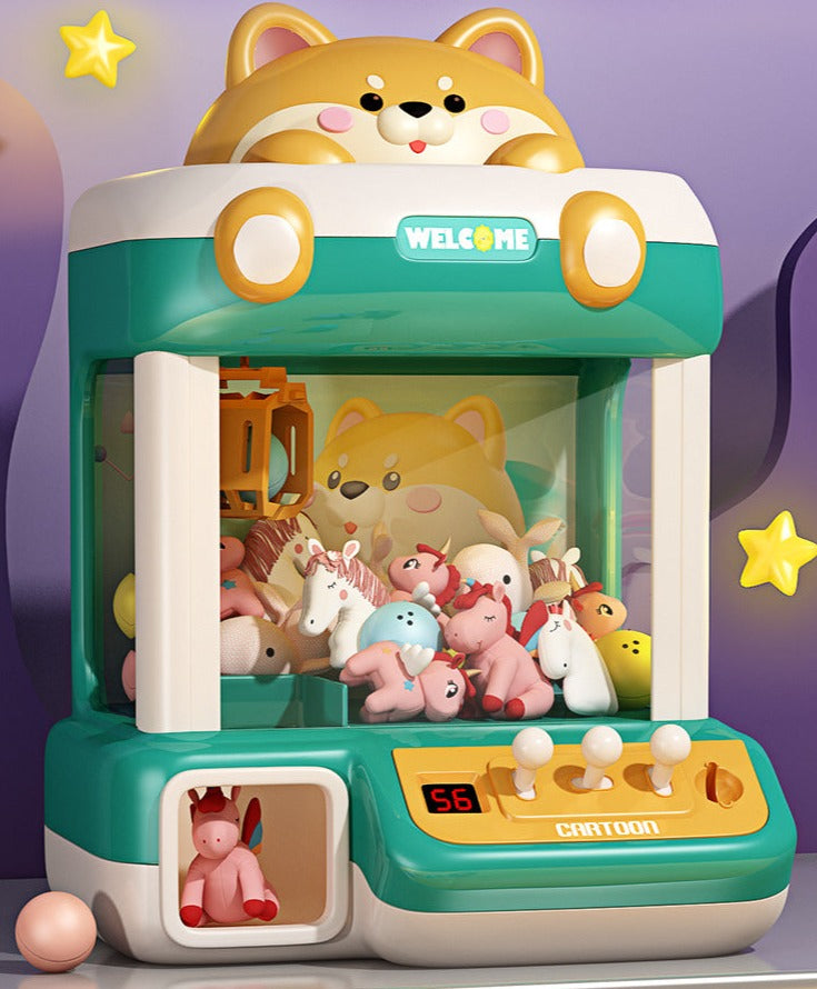 Shiba Showdown: The Adorable Mini Claw Machine Adventure!