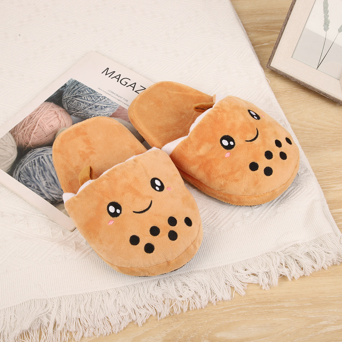 Kawaii Boba Slippers