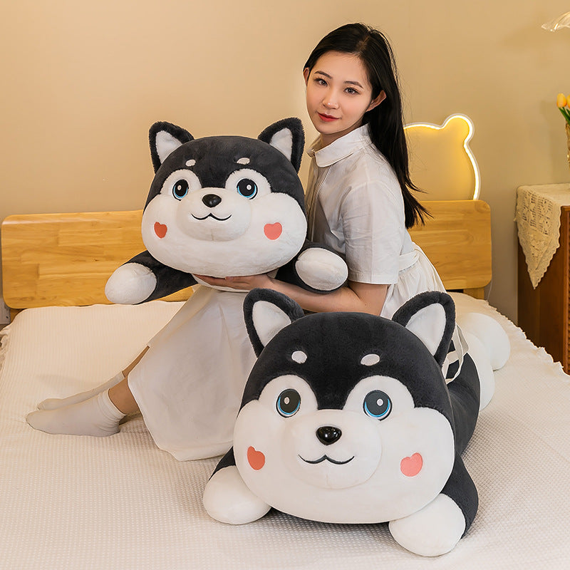 Snuggle Up with Our Fluffy Arctic Husky Plushie!