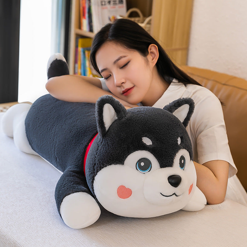 Snuggle Up with Our Fluffy Arctic Husky Plushie!