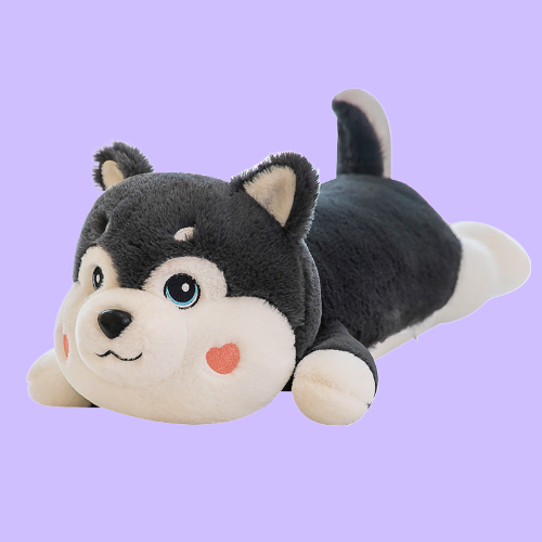 Snuggle Up with Our Fluffy Arctic Husky Plushie!