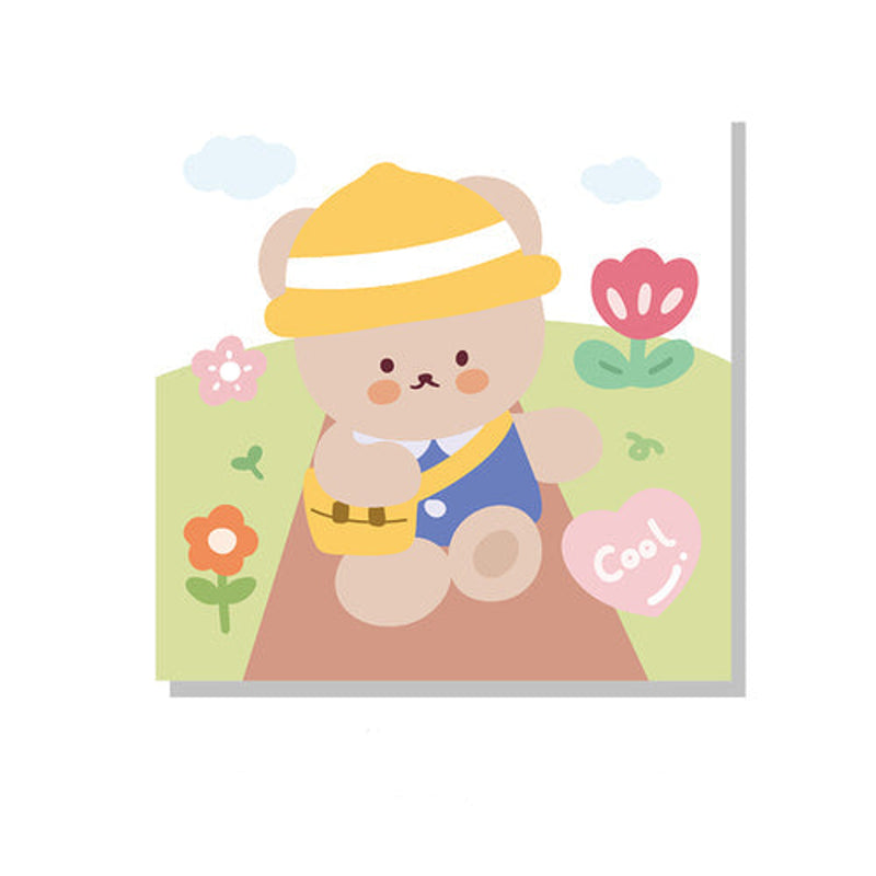 Cute Bear daily Memo Pad