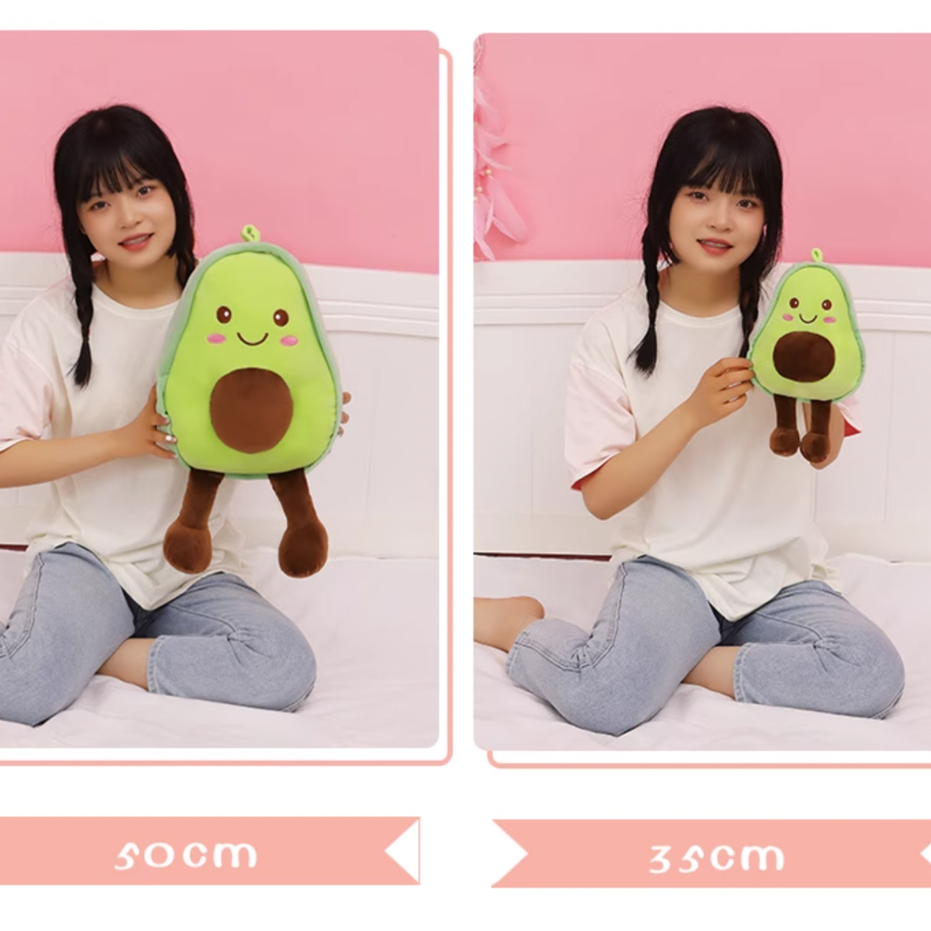 Adorable Avocado Kawaii Plush Pillow