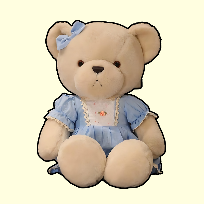 Darling Teddy Bear in Elegant Dress Collection