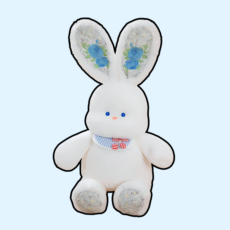 Floral-Eared Bunny Plush Collection