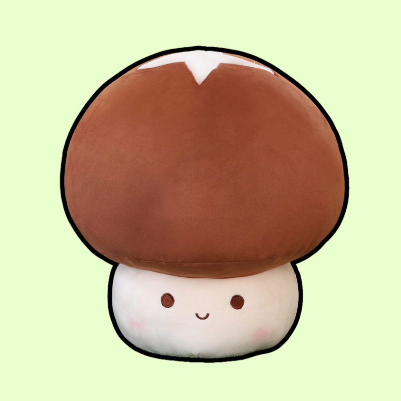 Cheery Mushroom Plush: A Cuddly Red Delight