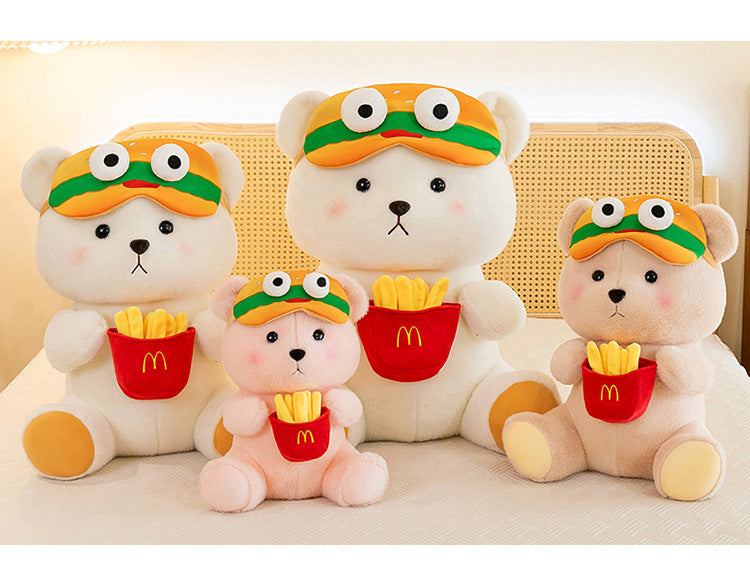 Burger Bear Plush with Fries