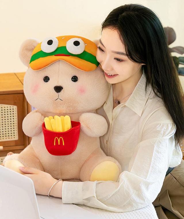 Burger Bear Plush with Fries