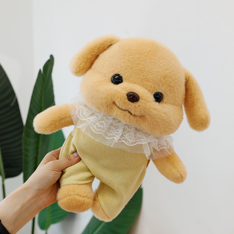 Charming Puppy Plush in Cute Outfit