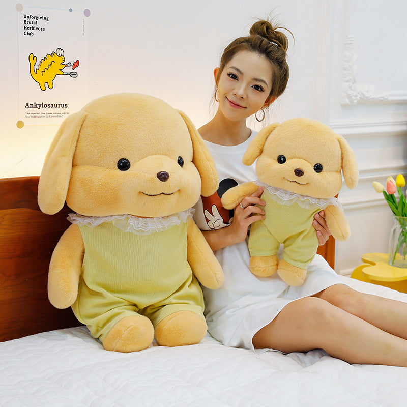 Charming Puppy Plush in Cute Outfit