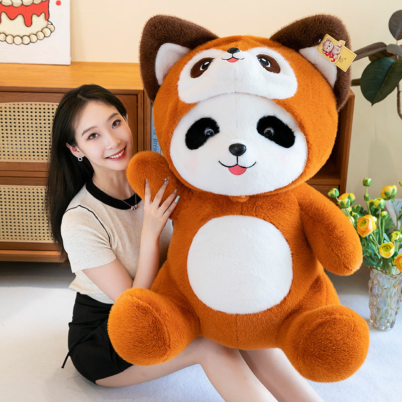 Cuddly Panda in Fox Outfit Plush