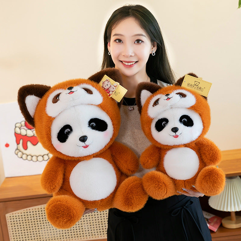 Cuddly Panda in Fox Outfit Plush