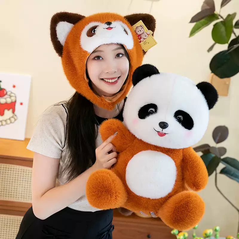 Cuddly Panda in Fox Outfit Plush