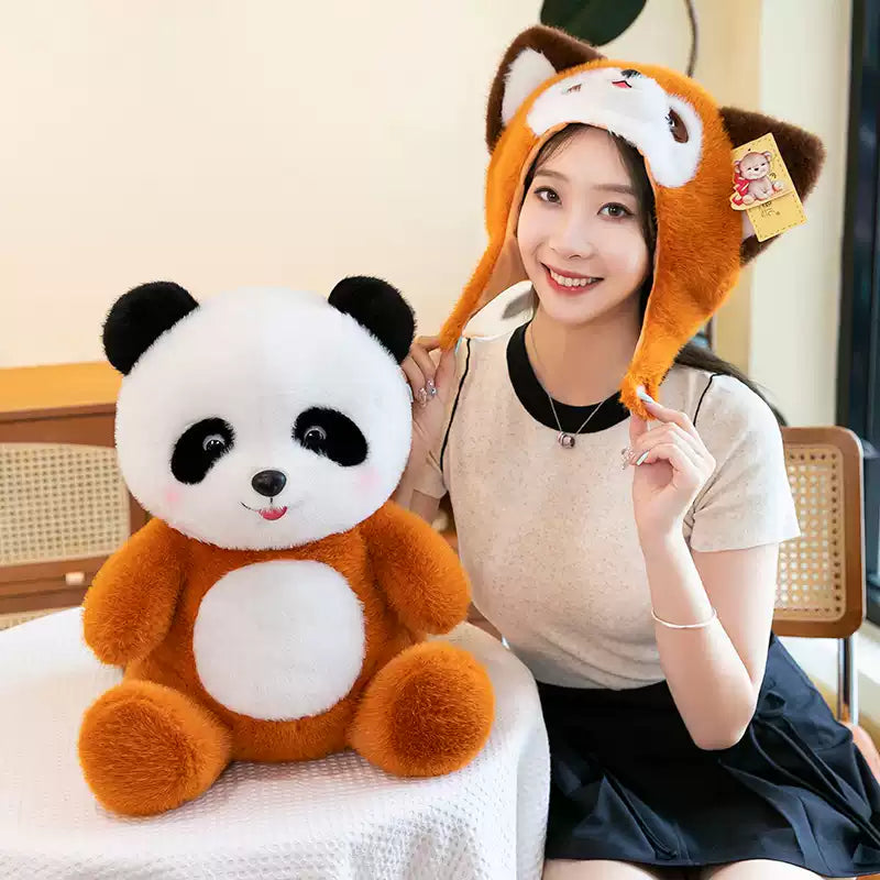 Cuddly Panda in Fox Outfit Plush