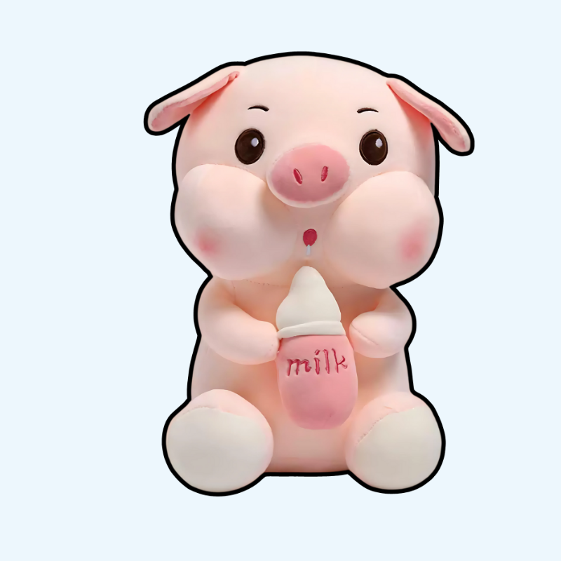 Cuddly Stuffed Pig Animal