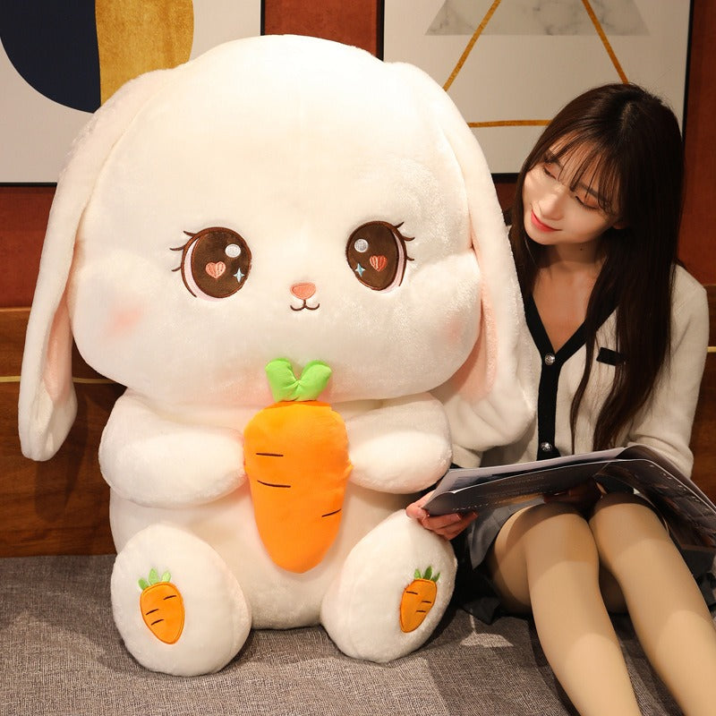 Cute Bunny Holding a Carrot Plush Toys