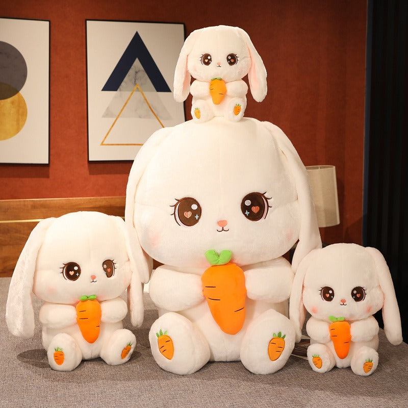 Cute Bunny Holding a Carrot Plush Toys