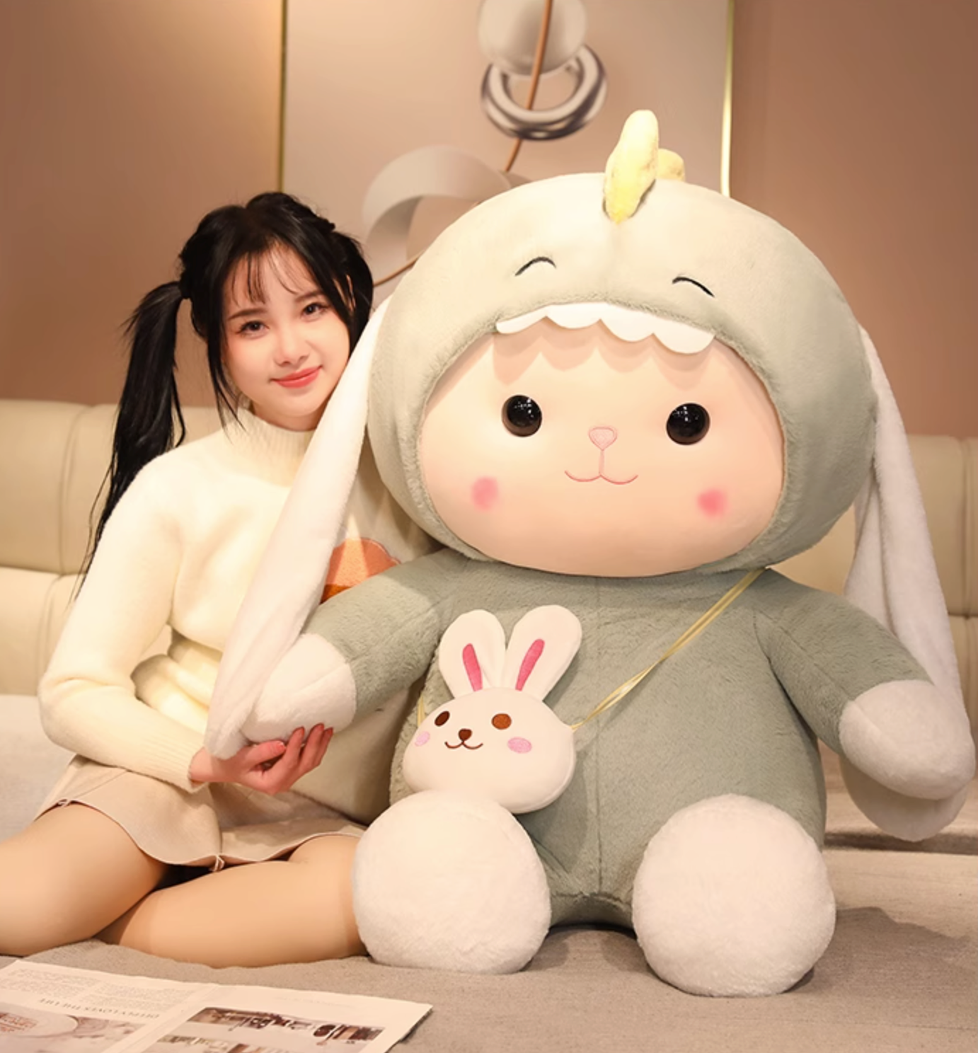 Cute Rabbit Doll Pillow Plush Toy