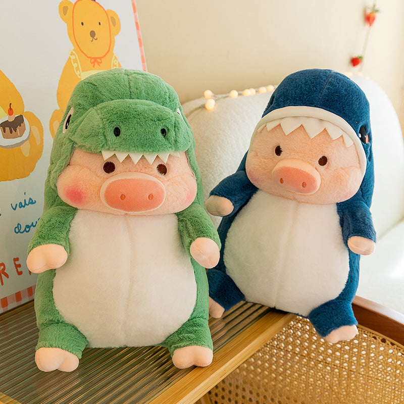 Dino and Shark Piggy Plushies