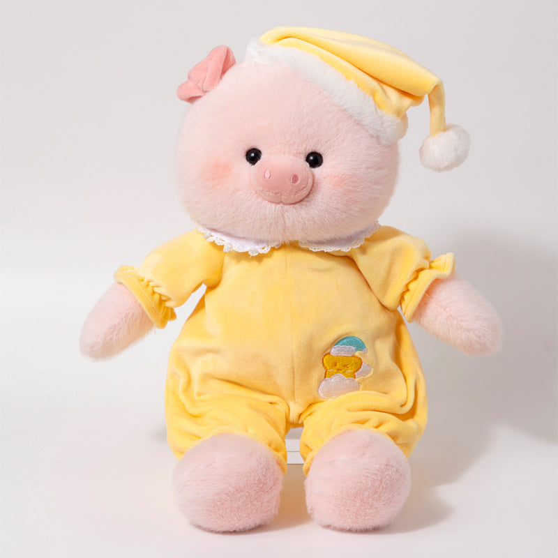 Dreamy Pig in Yellow Pajamas