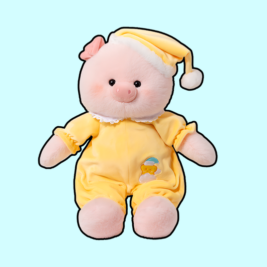 Dreamy Pig in Yellow Pajamas