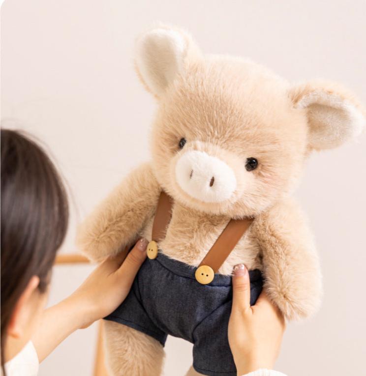 Dressed-Up Pig Plush Duo