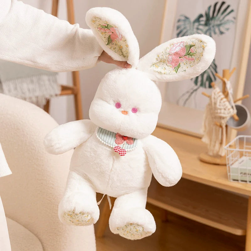 Floral-Eared Bunny Plush Collection