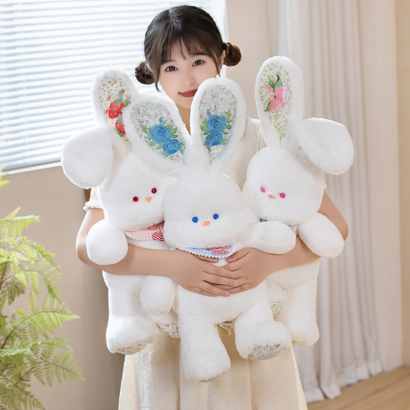 Floral-Eared Bunny Plush Collection