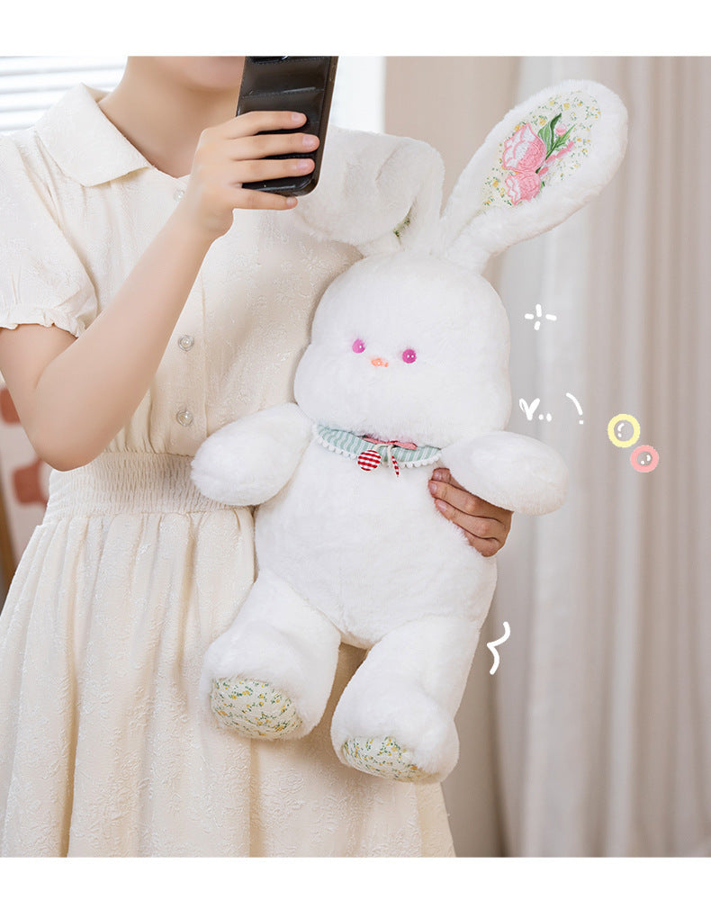 Floral-Eared Bunny Plush Collection