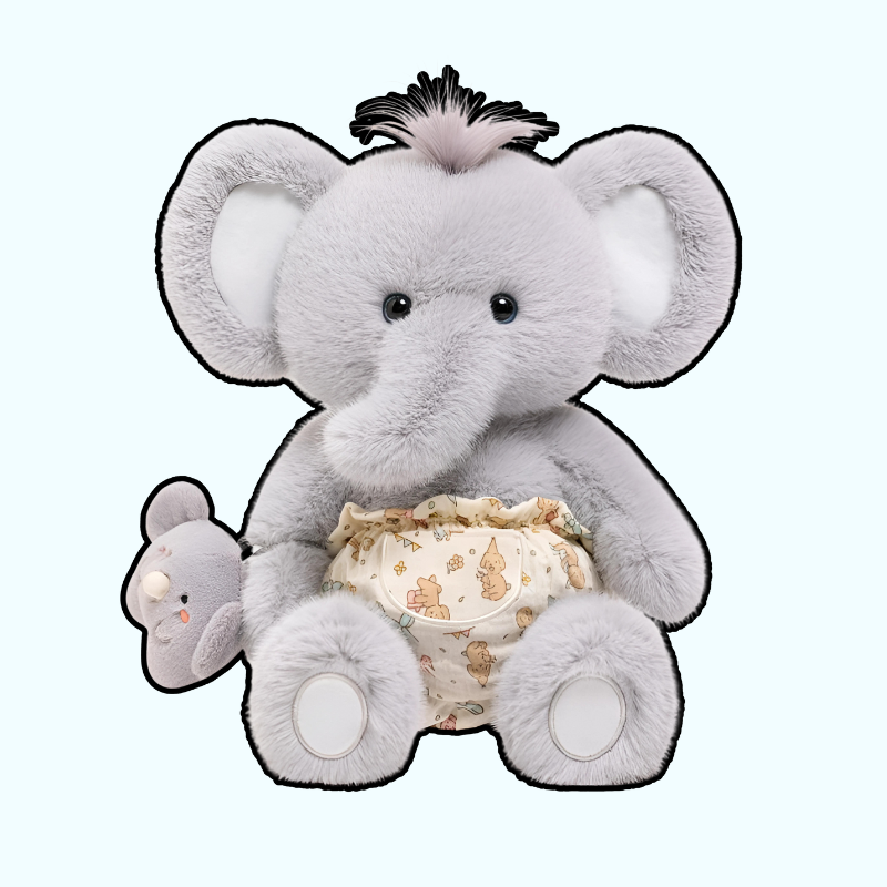 Sleepy Safari Elephants Plushies