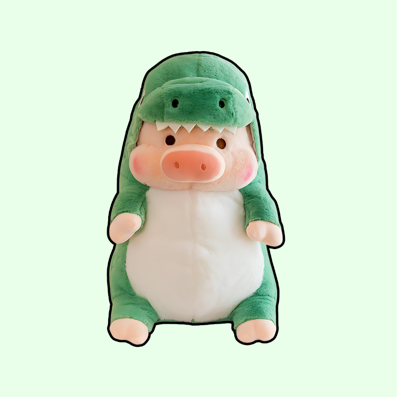 Dino and Shark Piggy Plushies