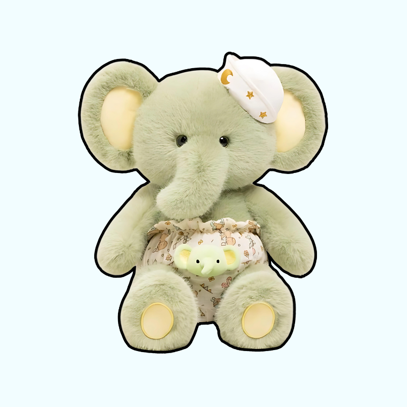 Sleepy Safari Elephants Plushies