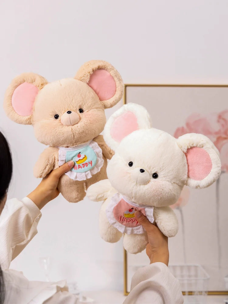 Kawaii Happy Mouse Plushie