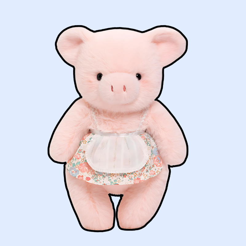 Dressed-Up Pig Plush Duo