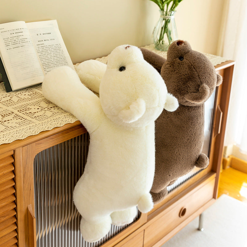 Polar Pals: Giant Brown and White Polar Bear Plushies