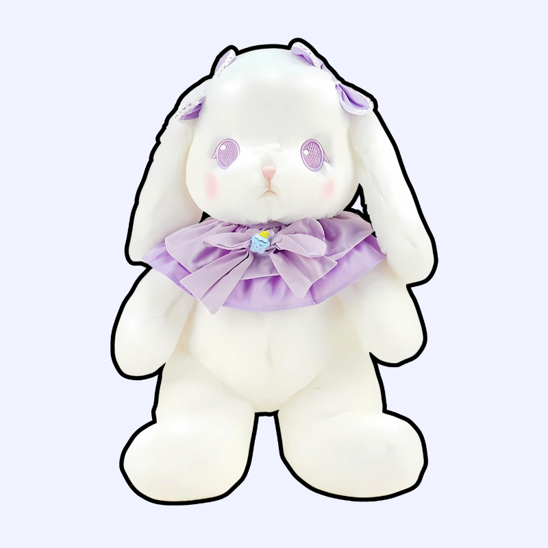 Sky-Blue & Lilac Charm Plush Set