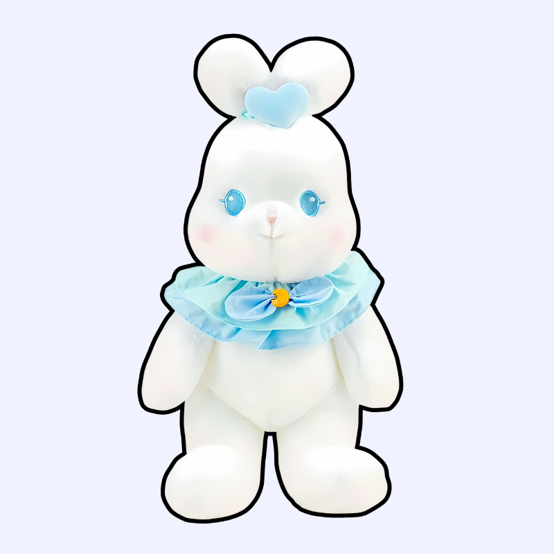 Sky-Blue & Lilac Charm Plush Set