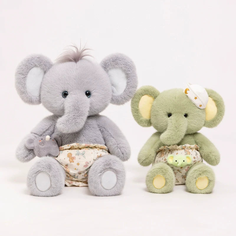 Sleepy Safari Elephants Plushies