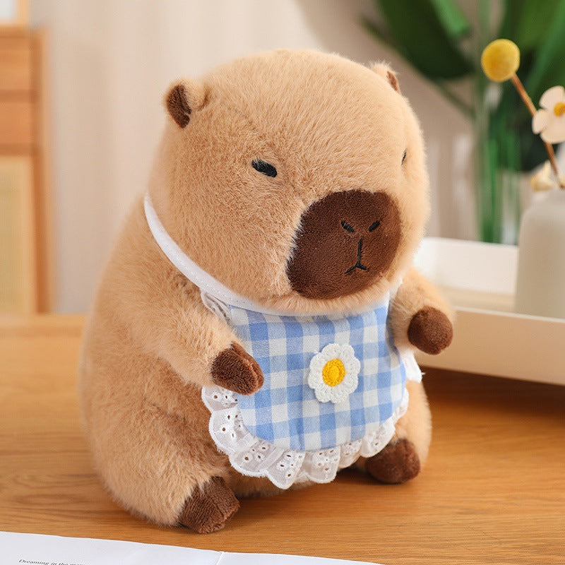 Snug Capybara Plush in Cozy Nest