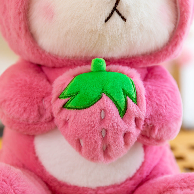 Strawberry Blush Bear: Your Sweet and Cuddly Companion